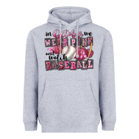 Heather Grey in october we wear pink and watch  baseball Heavyweight Hoodie - FaDigitalArtStudio