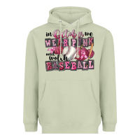 Matcha in october we wear pink and watch  baseball Heavyweight Hoodie - FaDigitalArtStudio