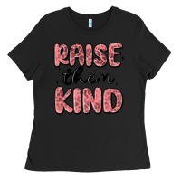 Black raise them kind Ladies Tee - MaliasSmallBusiness