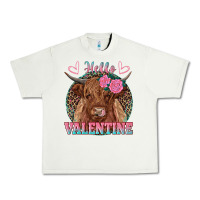 Pistachio hello valentine highland cow Urban Heavy Tee - RanaPortraitStore