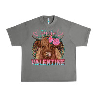 Tornado hello valentine highland cow Urban Heavy Tee - RanaPortraitStore