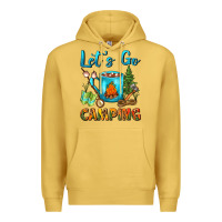 Antique Gold Let's Go Camping Coffee Mug Premium Hoodie - FaDigitalArtStudio