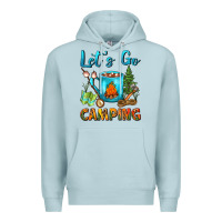 Blue Mist Let's Go Camping Coffee Mug Premium Hoodie - FaDigitalArtStudio