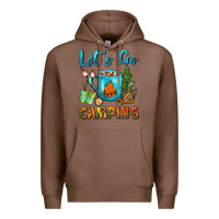Chestnut Let's Go Camping Coffee Mug Premium Hoodie - FaDigitalArtStudio