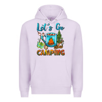 Lilac Let's Go Camping Coffee Mug Premium Hoodie - FaDigitalArtStudio
