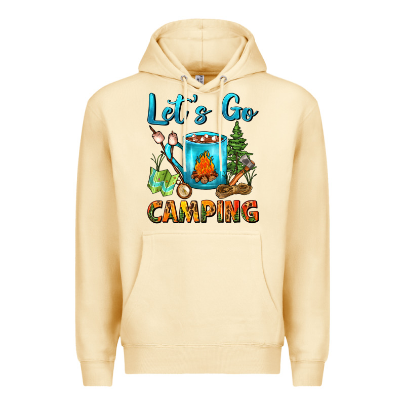Let's Go Camping Coffee Mug Premium Hoodie by FaDigitalArtStudio | Teevron