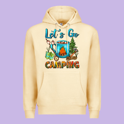 Let's Go Camping Coffee Mug Premium Hoodie Designed By Fadigitalartstudio