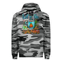 Slate Camo Let's Go Camping Coffee Mug Premium Hoodie - FaDigitalArtStudio