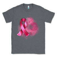Charcoal Heather breast cancer custom name Classic Tee - Artiststas