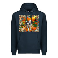 Navy Fall baby cow Premium Hoodie - RanaPortraitStore