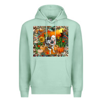 Seafoam Fall baby cow Premium Hoodie - RanaPortraitStore