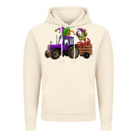 Vintage Artic mardi gras mask crawfish farm tractor Vintage Hoodie - RanaPortraitStore