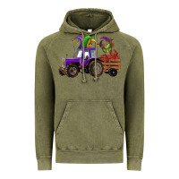 Vintage Olive mardi gras mask crawfish farm tractor Vintage Hoodie - RanaPortraitStore