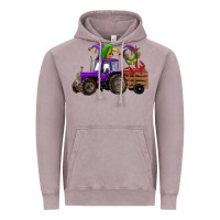 Vintage Zinc mardi gras mask crawfish farm tractor Vintage Hoodie - RanaPortraitStore