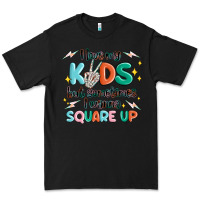 Black i love my kids but sometimes i wanna square up Premium Tee - MaliasSmallBusiness