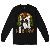 Black Boohaw Western Long Sleeve Tee - texasbilliewilder