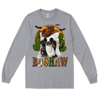 Heather Grey Boohaw Western Long Sleeve Tee - texasbilliewilder