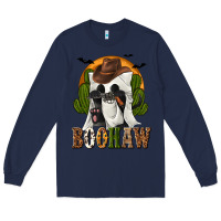 Navy Boohaw Western Long Sleeve Tee - texasbilliewilder