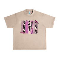 French Oak Purple Glitter Cowhide Pattern Brushstrokes Urban Heavy Tee - Bettercallsaul