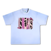 Grape Ice Purple Glitter Cowhide Pattern Brushstrokes Urban Heavy Tee - Bettercallsaul
