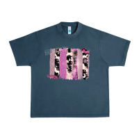 Midnight Navy Purple Glitter Cowhide Pattern Brushstrokes Urban Heavy Tee - Bettercallsaul