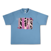 Pebble Blue Purple Glitter Cowhide Pattern Brushstrokes Urban Heavy Tee - Bettercallsaul