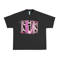 Pigment Black Purple Glitter Cowhide Pattern Brushstrokes Urban Heavy Tee - Bettercallsaul