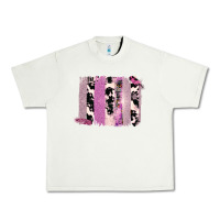 Pistachio Purple Glitter Cowhide Pattern Brushstrokes Urban Heavy Tee - Bettercallsaul