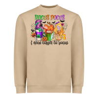 Mushroom hocus pocus i need coffee to focus Heavyweight Sweatshirt - CowGirlArtShop