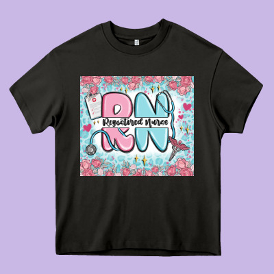 Registered Nurse Rn Heavy Core Tee Designed By Maliassmallbusiness