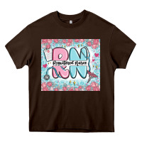 Chocolate Brown registered nurse rn Heavy Core Tee - MaliasSmallBusiness
