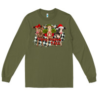 Army Green Merry Christmas Y'all Heifers Long Sleeve Tee - RanaPortraitStore