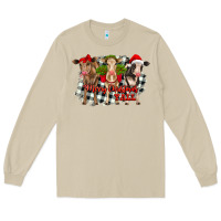 Mushroom Merry Christmas Y'all Heifers Long Sleeve Tee - RanaPortraitStore