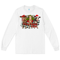 White Merry Christmas Y'all Heifers Long Sleeve Tee - RanaPortraitStore