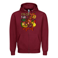 Burgundy Pinch peel eat repeat crawfish Zipper Hoodie - FaDigitalArtStudio