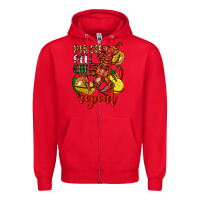Red Pinch peel eat repeat crawfish Zipper Hoodie - FaDigitalArtStudio