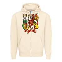 Sandshell Pinch peel eat repeat crawfish Zipper Hoodie - FaDigitalArtStudio