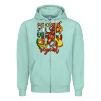 Seafoam Pinch peel eat repeat crawfish Zipper Hoodie - FaDigitalArtStudio
