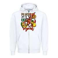 White Pinch peel eat repeat crawfish Zipper Hoodie - FaDigitalArtStudio
