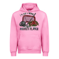 Fuchsia Pink i'm just a woman who loves her hockey player Urban Hoodie - SublimationCraftShop