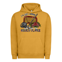 Pigment Peanut Butter i'm just a woman who loves her hockey player Urban Hoodie - SublimationCraftShop