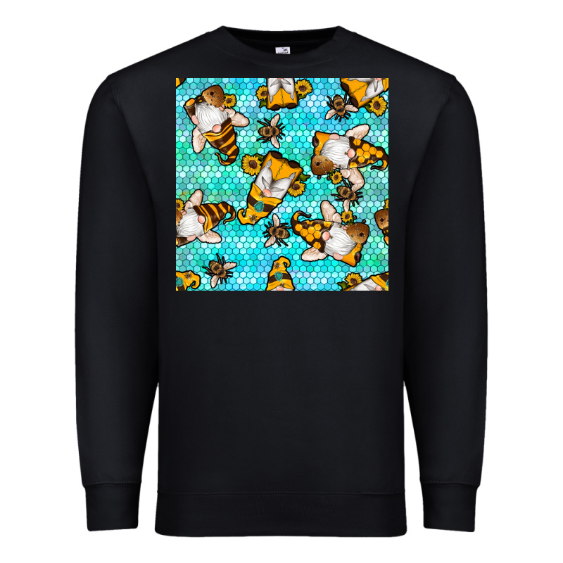 Honey Bee Gnomes Seamless Pattern Premium Sweatshirt by BundleAndBundleShop | Teevron
