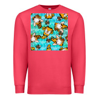 Cardinal honey bee gnomes seamless pattern Premium Sweatshirt - BundleAndBundleShop