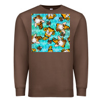 Chestnut honey bee gnomes seamless pattern Premium Sweatshirt - BundleAndBundleShop