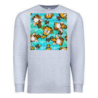 Heather Grey honey bee gnomes seamless pattern Premium Sweatshirt - BundleAndBundleShop