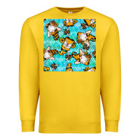 Lemon honey bee gnomes seamless pattern Premium Sweatshirt - BundleAndBundleShop