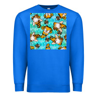 True Royal honey bee gnomes seamless pattern Premium Sweatshirt - BundleAndBundleShop