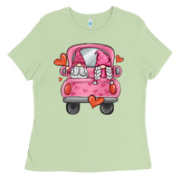 Matcha valentines day gnome truck Ladies Tee - MaliasSmallBusiness