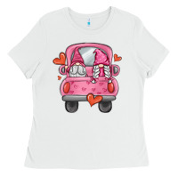 Valentines Day Gnome Truck Ladies Tee | Teevron