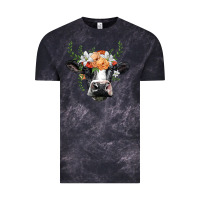 Cloud Black holstein cow head Vintage Tee - BarkalooDesign